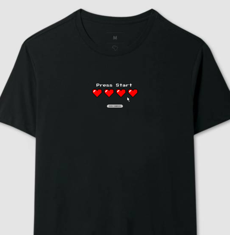 Camiseta Press Start