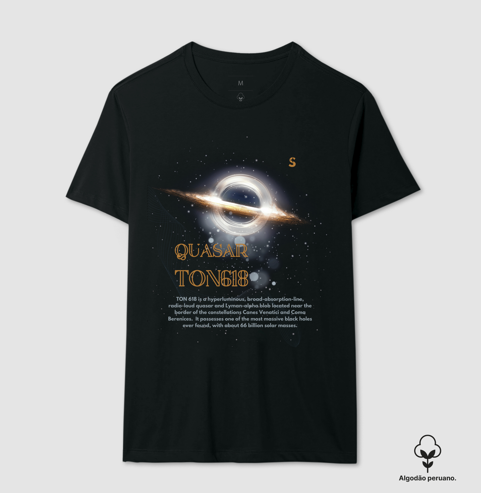 Quasar Ton618 Camiseta Supernova Estampada  