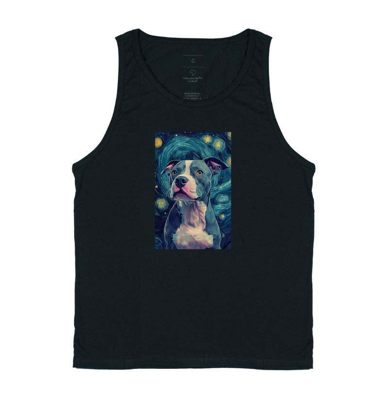 Pit Bull em noite estrelada de Vincent Van Goch