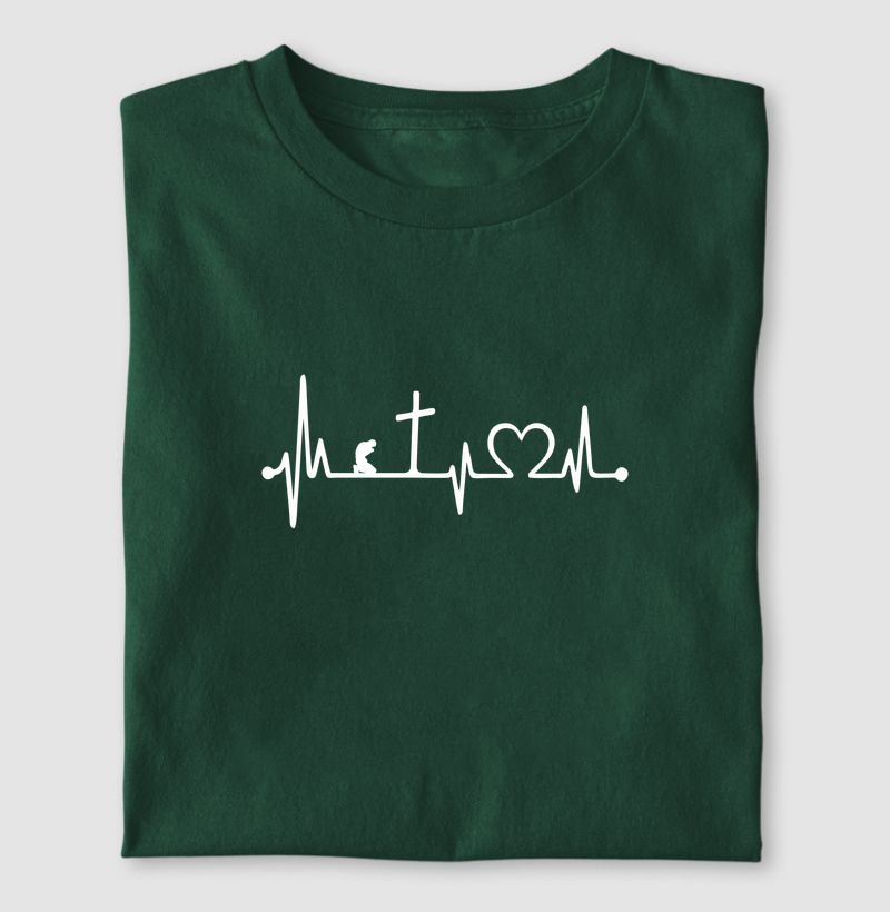 Camiseta oração + pulso + cruz