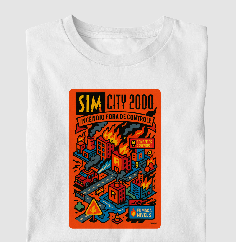 PcWin SimCity 2000 Incêndio Fora de Controle