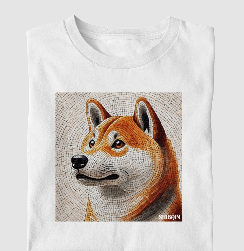 Shiba em ladrilho
