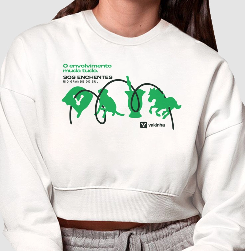 MOLETOM CROPPED - CULTURA DO RS
