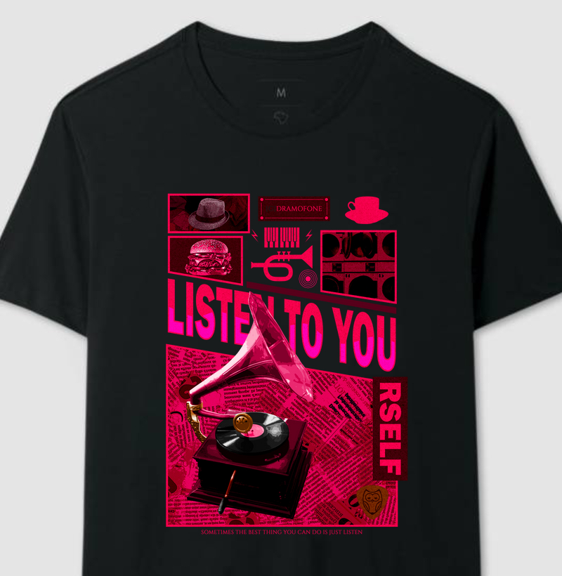 Camiseta Coruja 🎺"Dramofone"