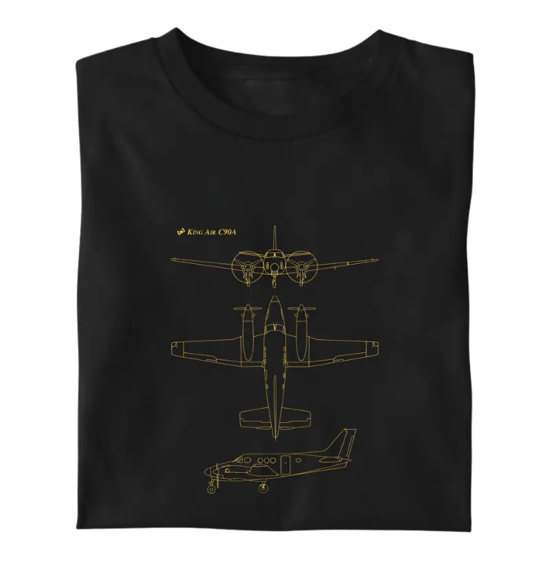 King Air C90A - Mustard Outline
