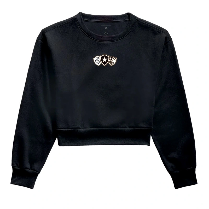 Moletom Cropped Escudos