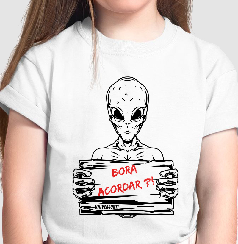 CAMISETA INFANTIL - BORA ACORDAR