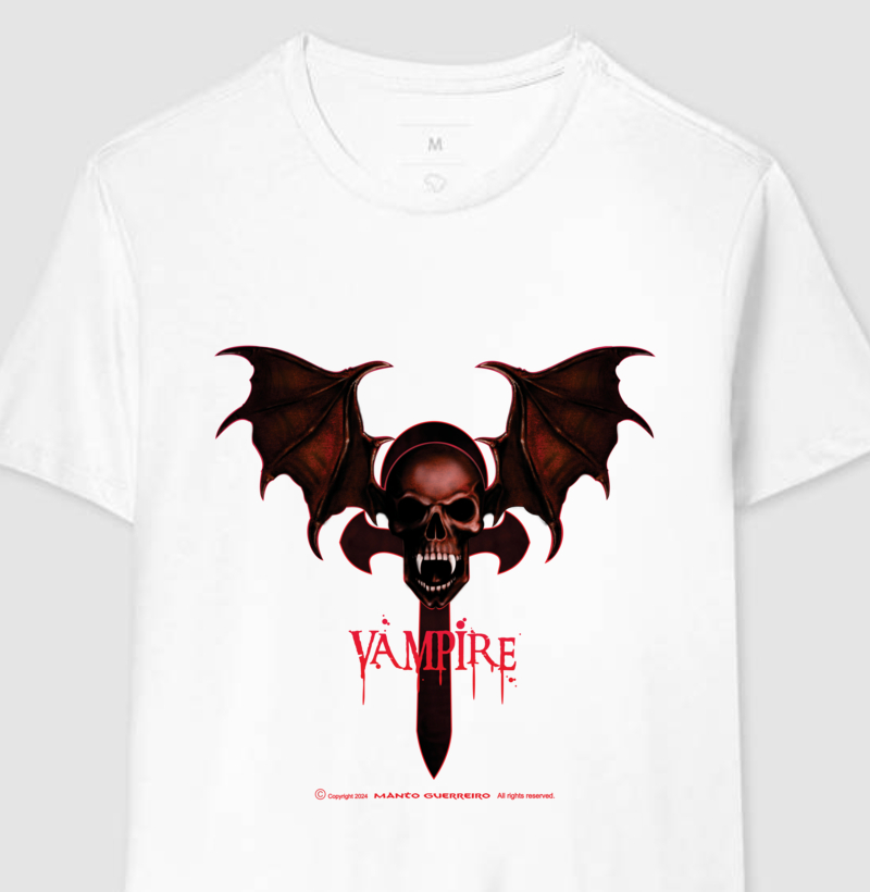Camisa Vampire Branca Masculina
