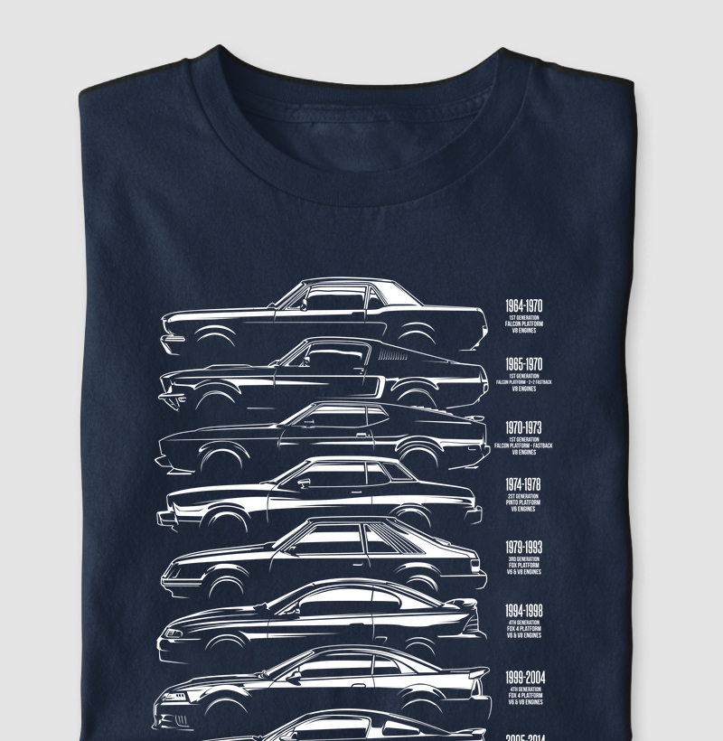 Camiseta Evolução Mustang