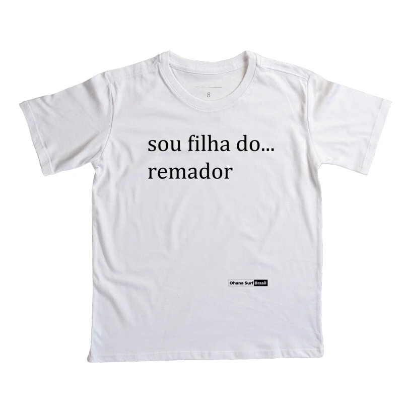 Camiseta Infantil Juvenil Filha Remador