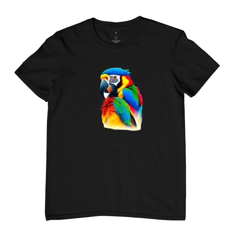 Camisa estampa de arara cartoon