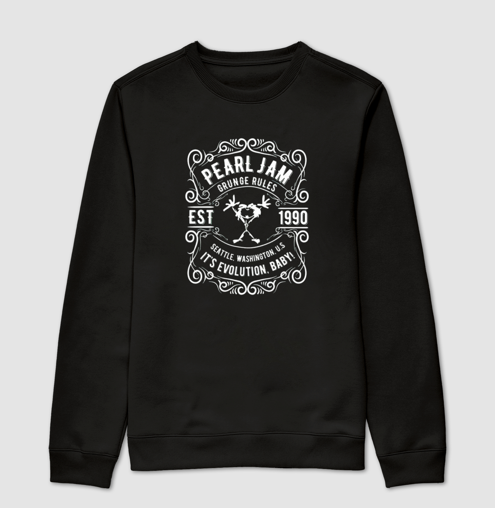 Moletom Pearl Jam edição "Jack Daniel's"