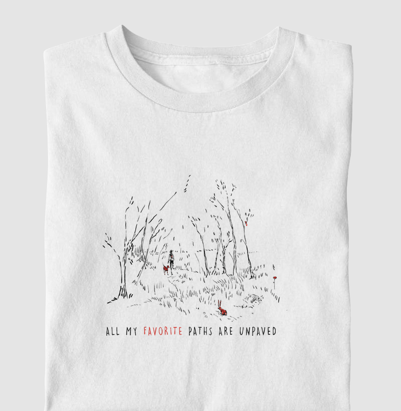 Camiseta Premium Red Dog - Unpaved (Natureza e Trilha)