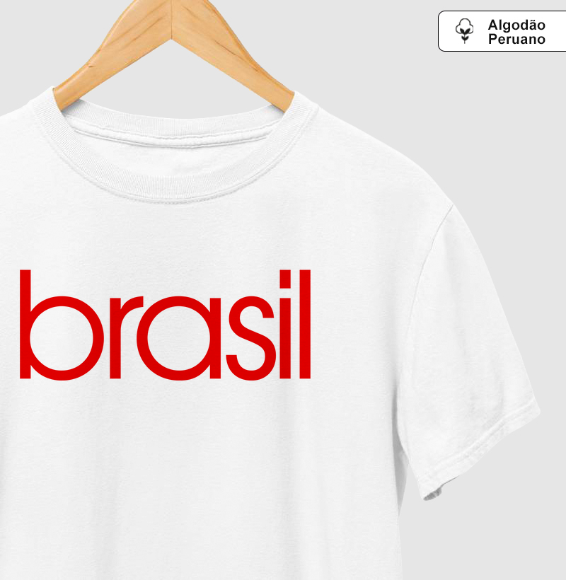 Camiseta AP Brasil Estampa Vermelha