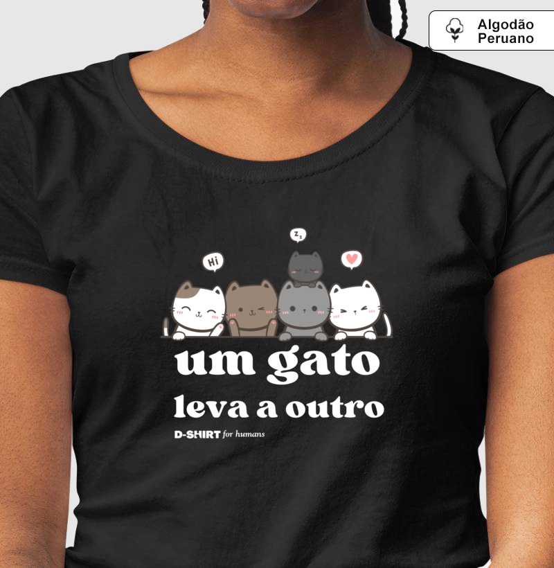 Um gato leva a outro