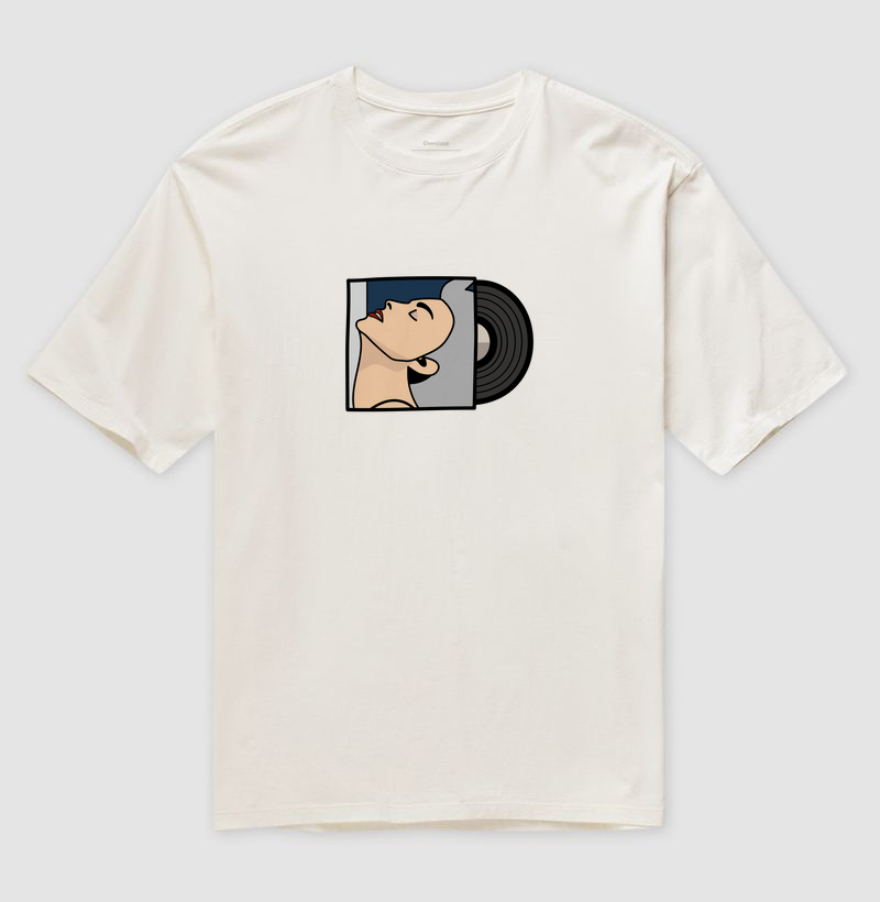 Camiseta Oversized Inspiração Madonna - True Blue