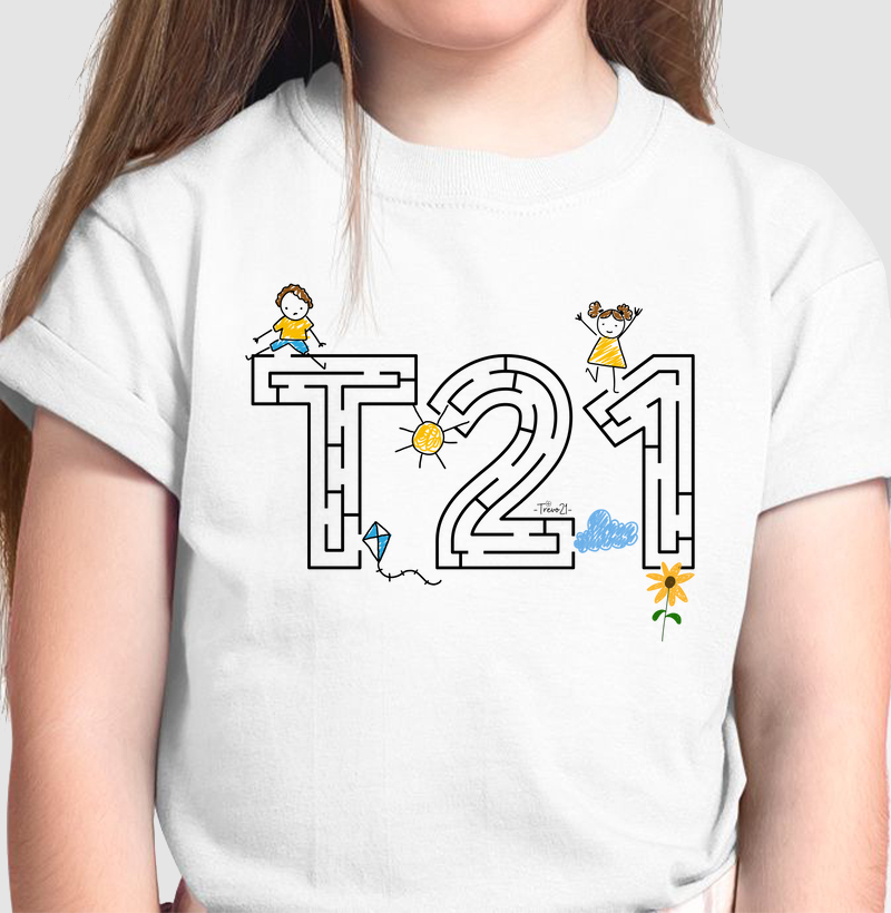 Camiseta T21 Interativa Labirinto - MINI