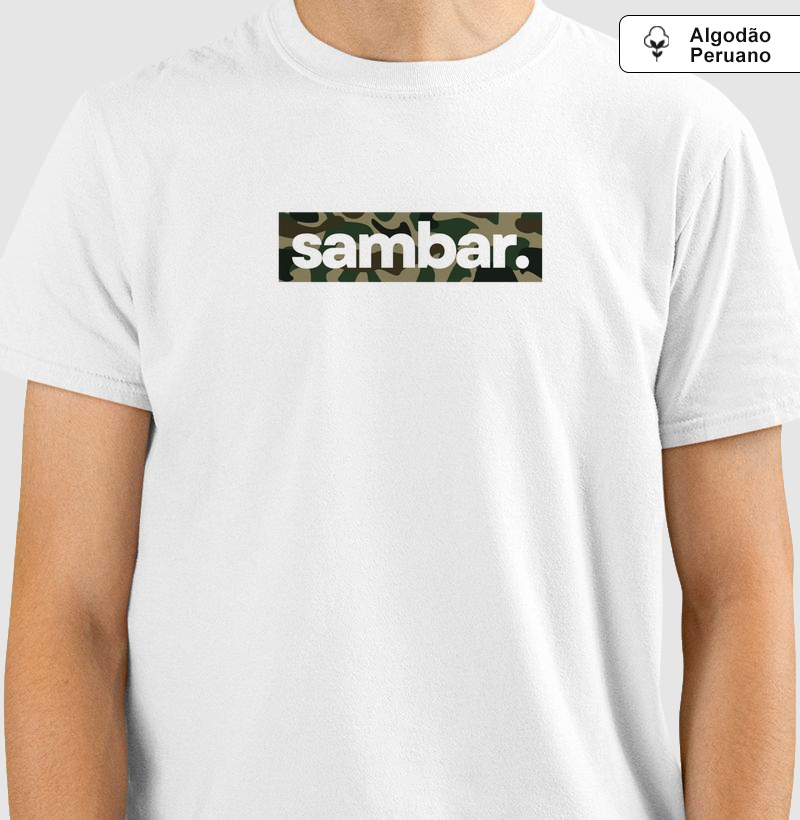 Sambar logo camuflada