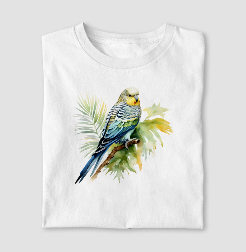 Periquito Australiano aquarela