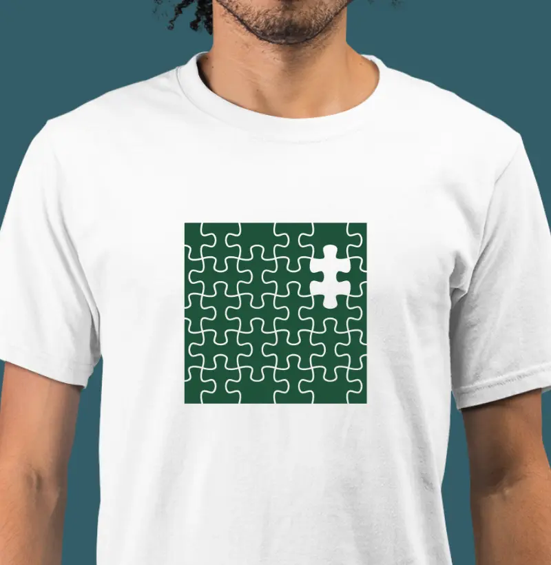 Pecinha do quebra-cabeça (quadrado)