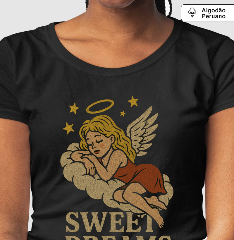 Camiseta Algodão Peruano Sweet Dreams - Visual