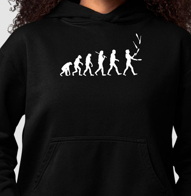 Evolução humana mulher malabarista