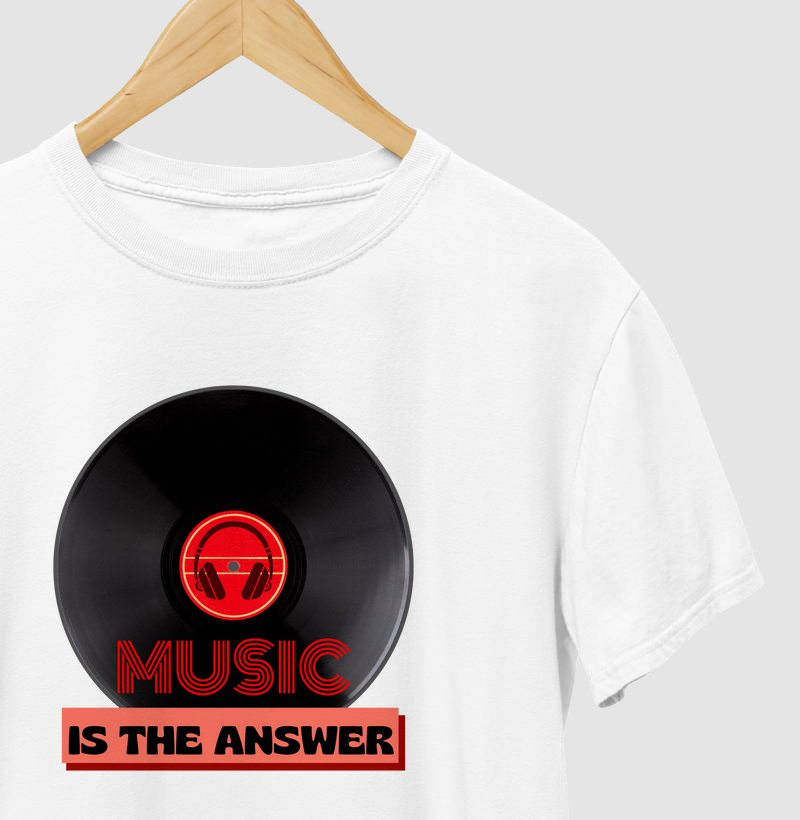 MUSIC IS THE ANSWER - Vermelho