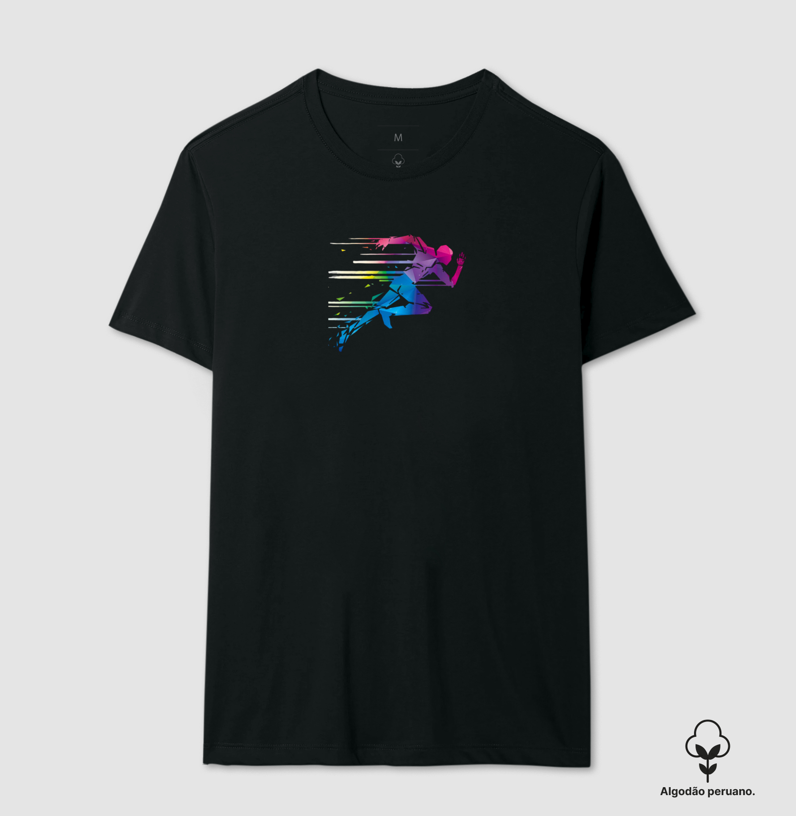Camiseta Silhueta Mulher Corredora