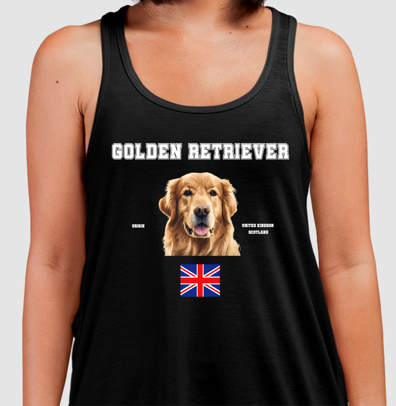 Golden Retriever - letras brancas