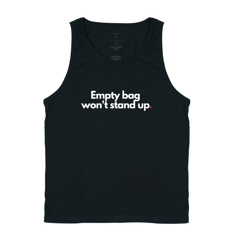 Empty bag won't stand up | Saco vazio não para em pé