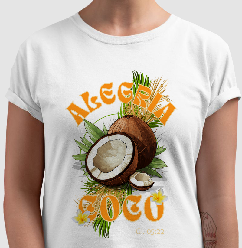 🥥 T-shirt COCO - Coleção Doce Fruto 🥥