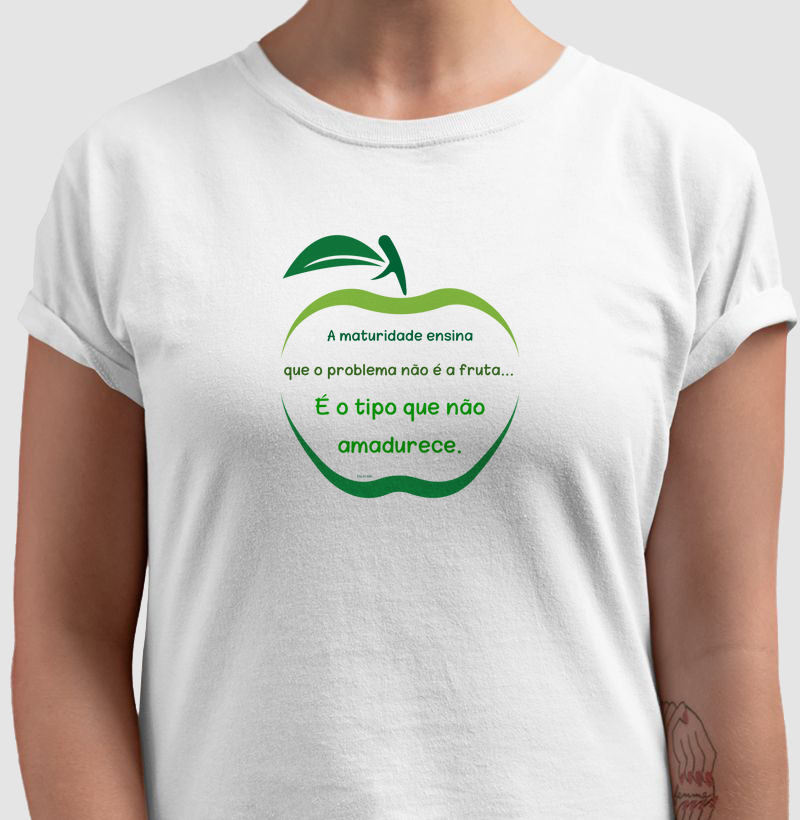 A maturidade ensina que o problema não é a fruta...
