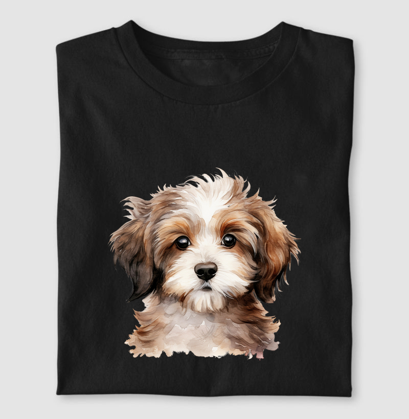 Camiseta - Havanese aquarela