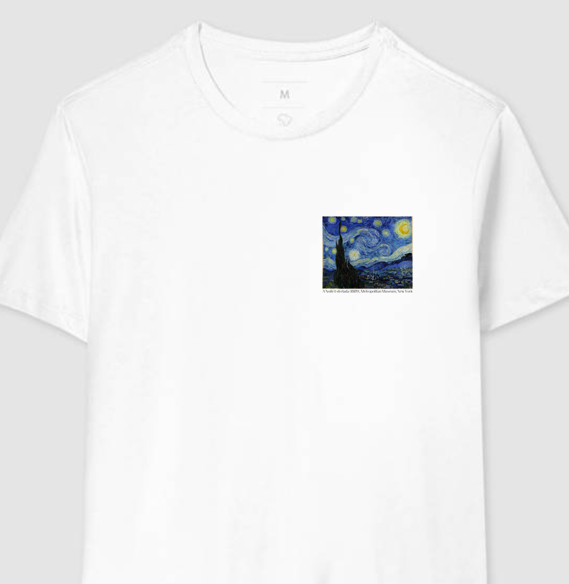 Camiseta estampada Céu de Van Gogh