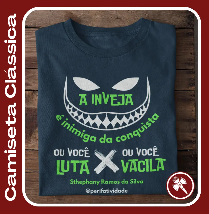 Poeta Sthephany Ramos da Silva - Camiseta Clássica e Baby Look