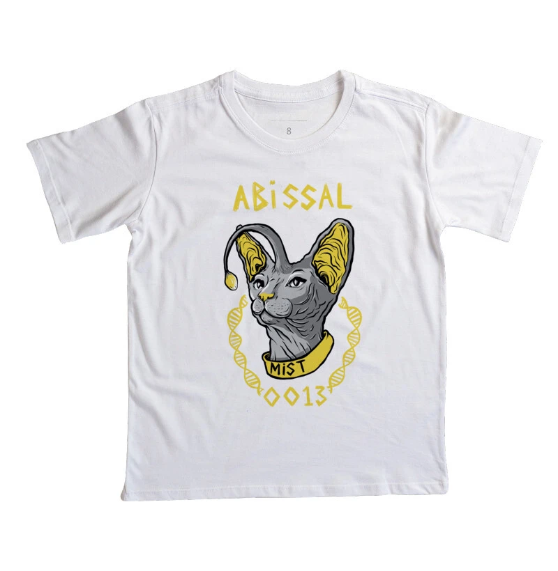 Camiseta Infantil Grey Cat 0013