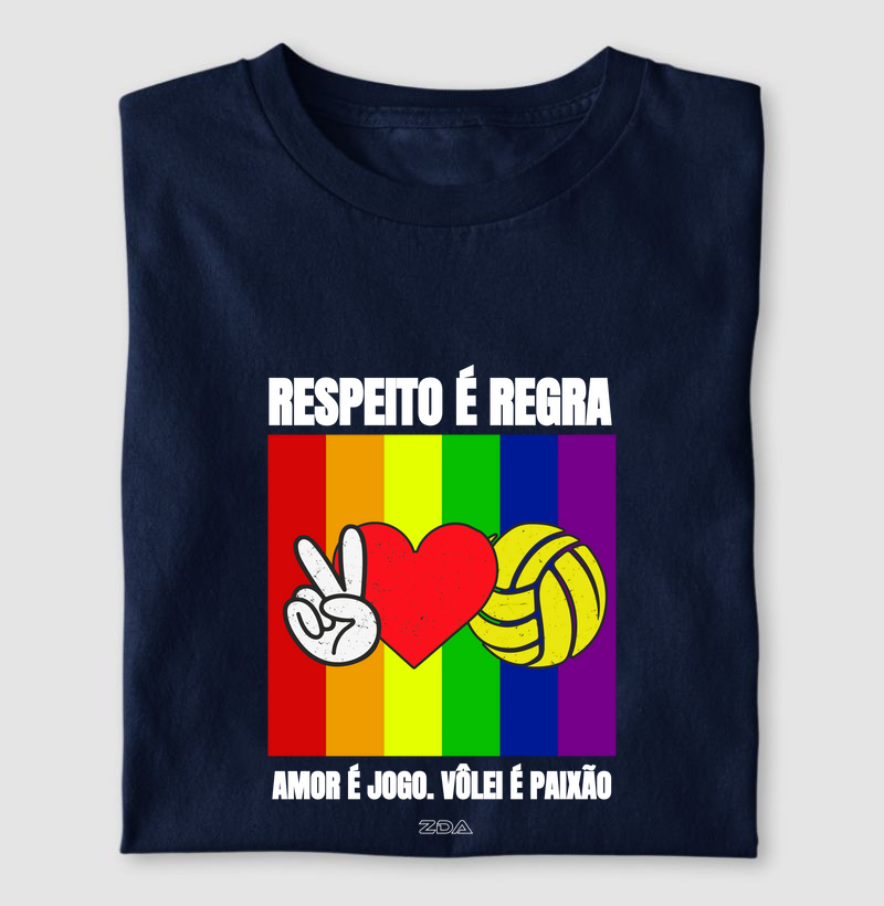 Respeito é regra. Amor é jogo. Vôlei é paixão.