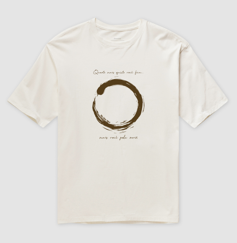Camiseta Oversized - Quieto...