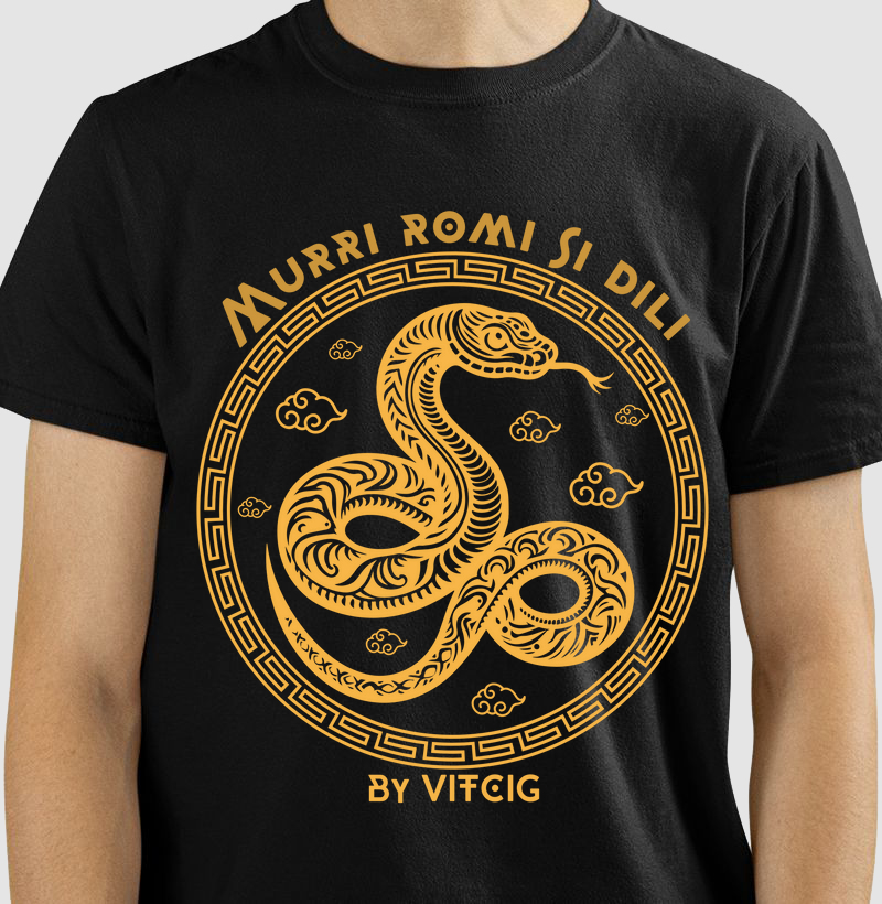 DILI.  T-SHIRT Black Rom - Coleção Spirit Free