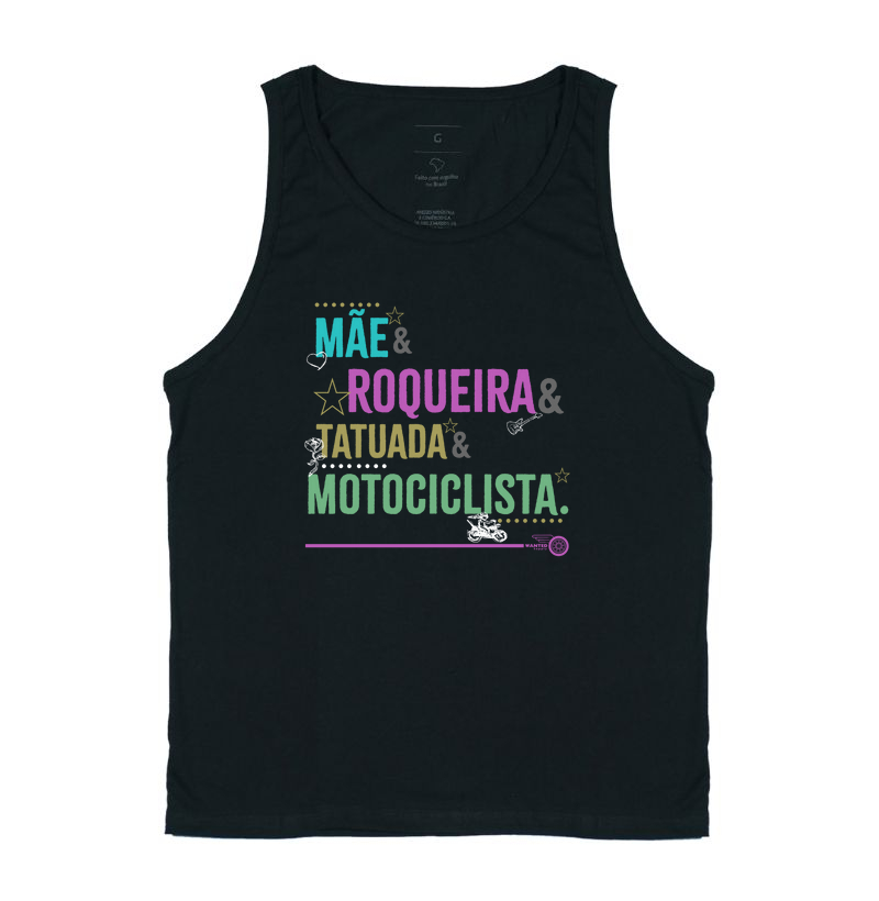 Mãe, Roqueira, Tatuada, Motociclista - Color