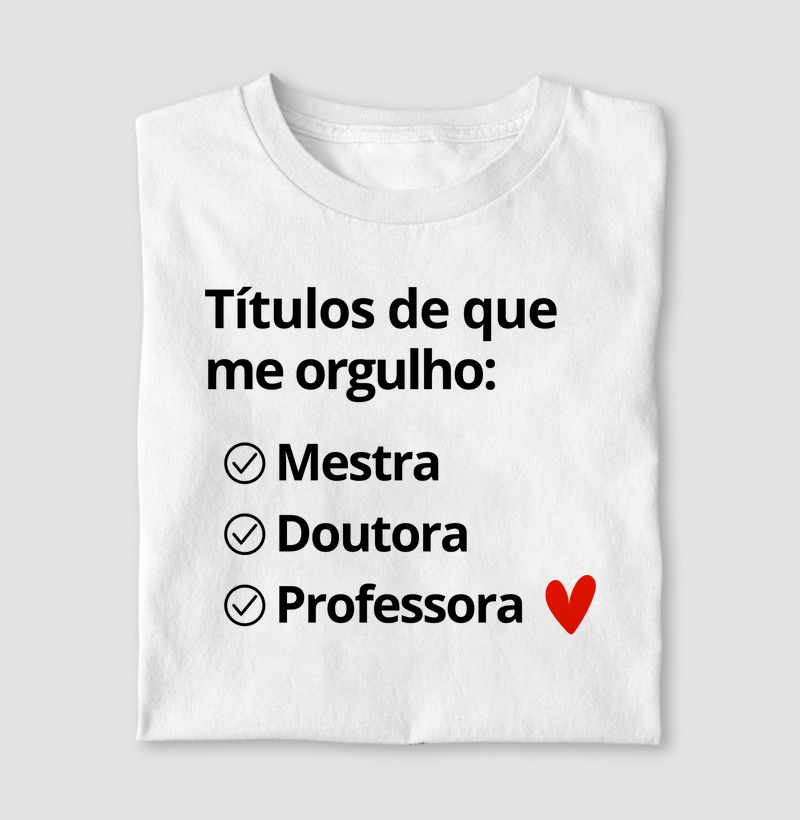 Mestra, doutora, professora