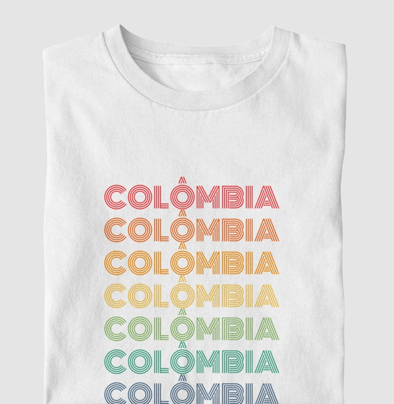 Colômbia Letreiro Retrô