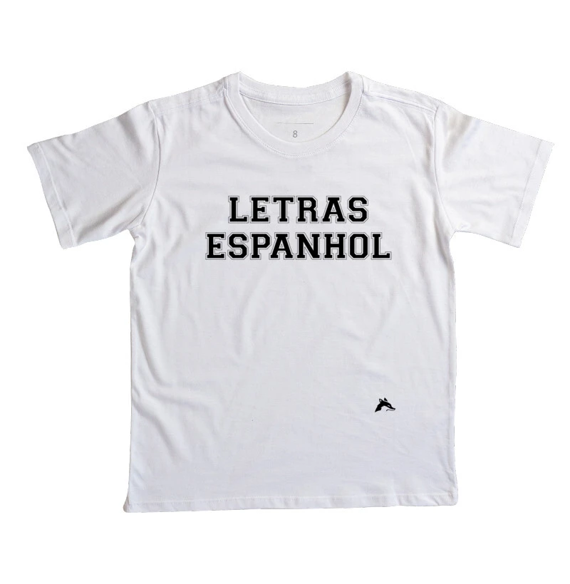 Camiseta Infantil Letras Espanhol Classic