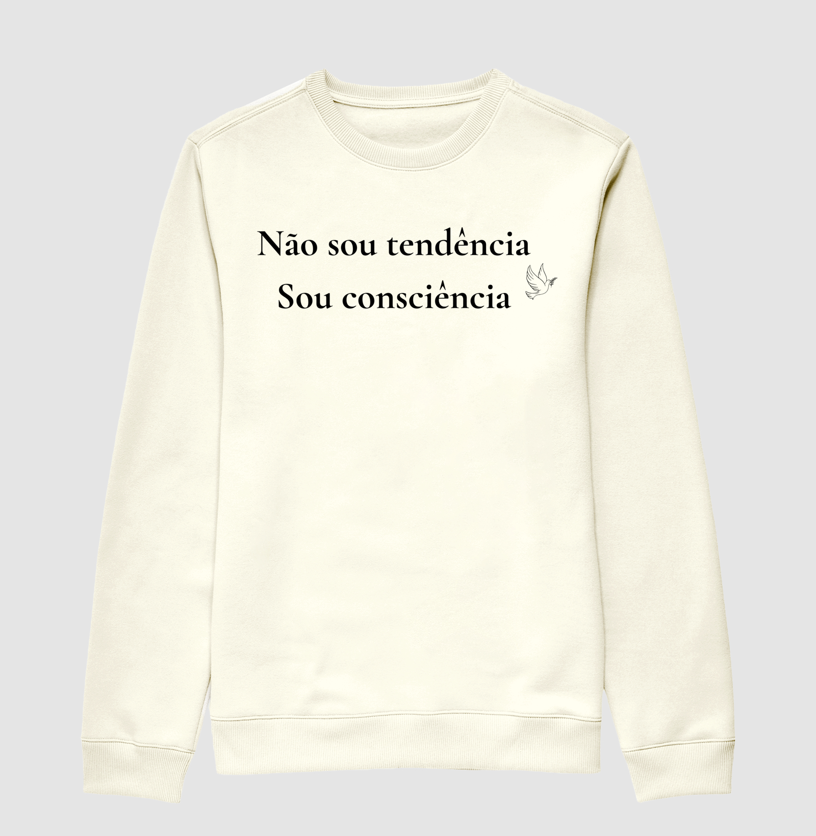 Suéter Moletom Não sou tendência