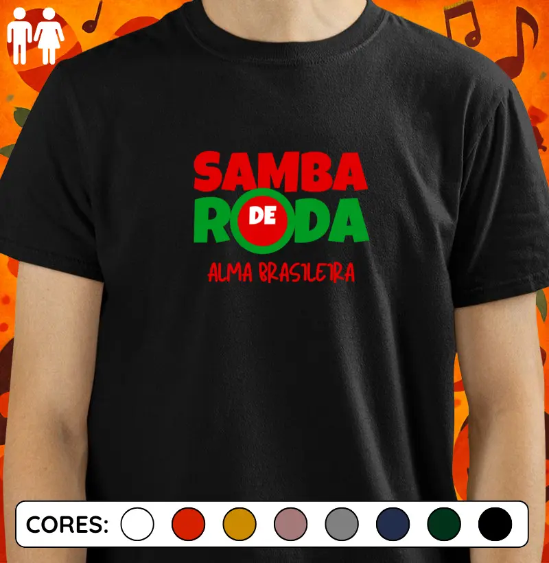 Samba de Roda, Alma Brasileira - verde, vermelho e branco
