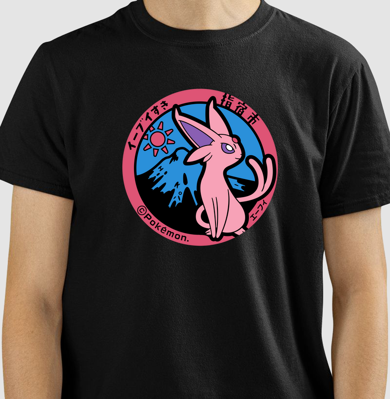Algodão Premium “Espeon” – Selo Pokémon (Pokéfuta) Sol & Montanha (PP ao 4G)