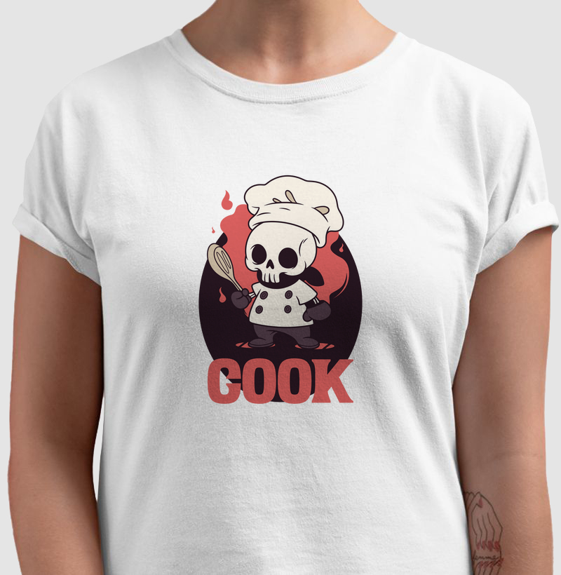 Cook: Camiseta - Feito para Quem Vive a Arte da Culinária