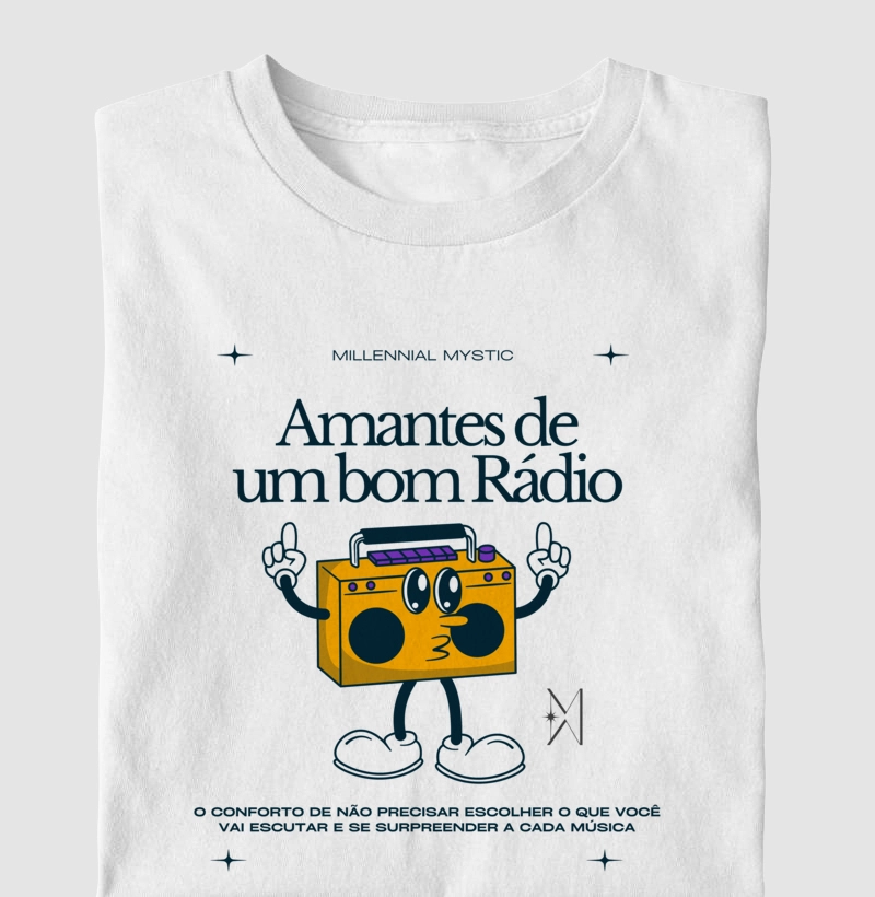 Camiseta Amantes de um bom rádio