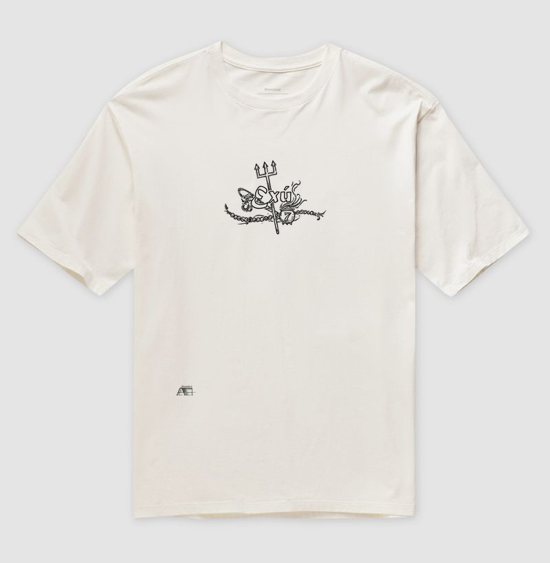 Camiseta Oversize Ferramenta de Exú – O Guardião dos Caminhos