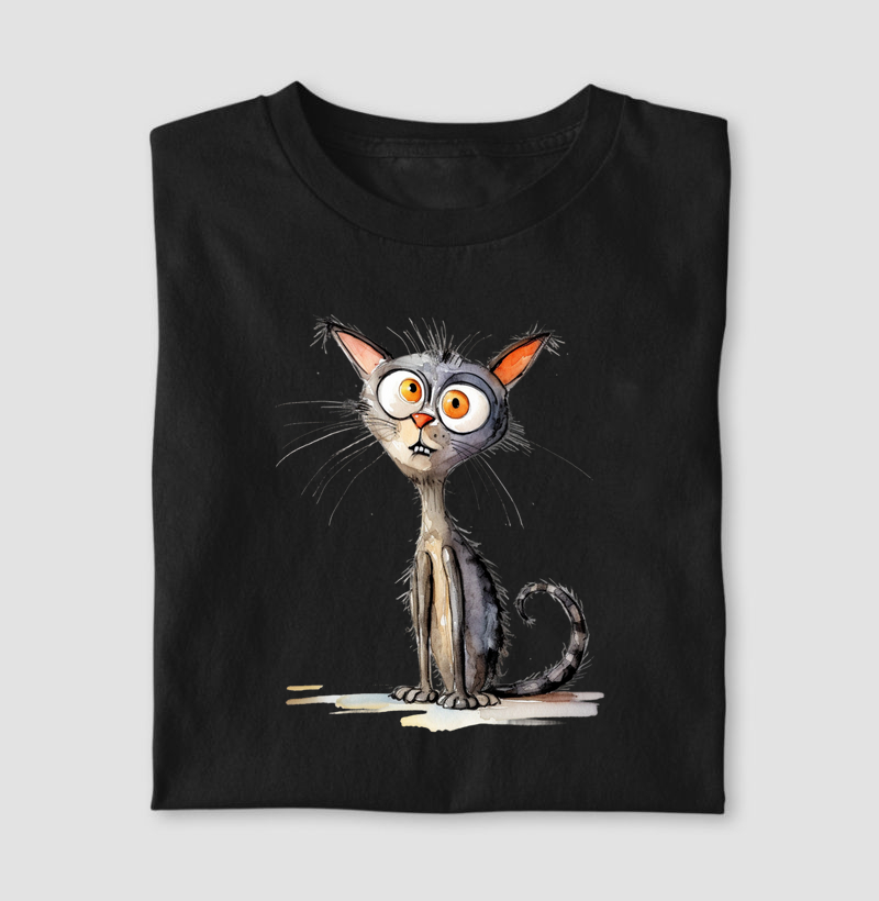 Gato Oriental Shorthair aquarela